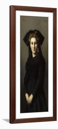 L'Alsace. Elle attend-Jean Jacques Henner-Framed Premium Giclee Print