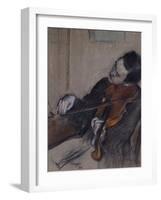 L'Altiste, 1880-Edgar Degas-Framed Giclee Print