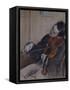 L'Altiste, 1880-Edgar Degas-Framed Stretched Canvas