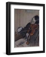 L'Altiste, 1880-Edgar Degas-Framed Premium Giclee Print