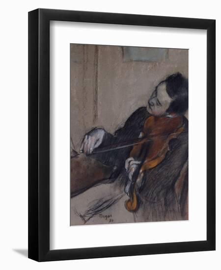 L'Altiste, 1880-Edgar Degas-Framed Premium Giclee Print