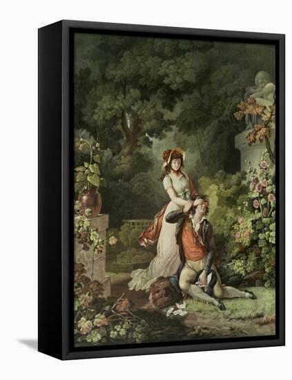 L'Amant Surpris-Jean-frederic Schall-Framed Stretched Canvas