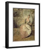 L'Amante Inquiète, 1716-1720-Jean Antoine Watteau-Framed Giclee Print