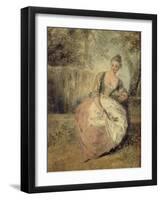 L'Amante Inquiète, 1716-1720-Jean Antoine Watteau-Framed Giclee Print