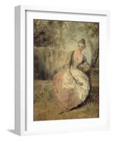 L'Amante Inquiète, 1716-1720-Jean Antoine Watteau-Framed Giclee Print