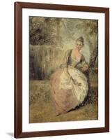 L'Amante Inquiète, 1716-1720-Jean Antoine Watteau-Framed Giclee Print