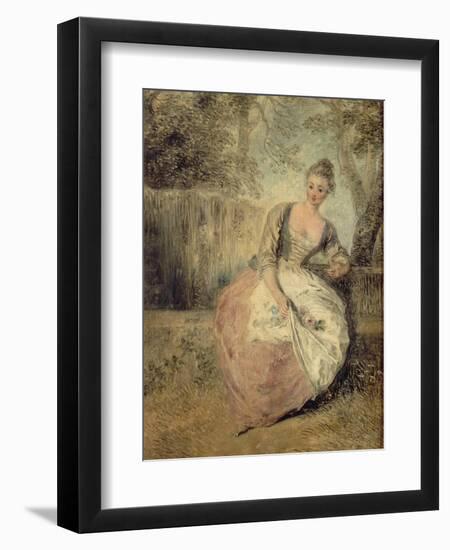 L'Amante Inquiète, 1716-1720-Jean Antoine Watteau-Framed Giclee Print