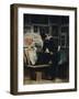 L'amateur d'estampes-Honoré Daumier-Framed Giclee Print