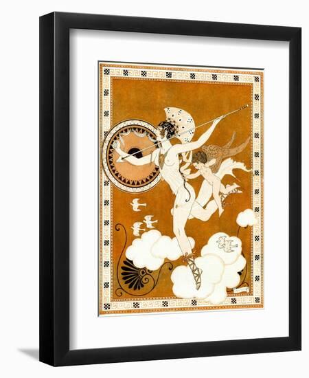 L'amazone 1916 (Pochoir)-Georges Barbier-Framed Giclee Print