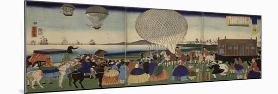 L'Amérique-Utagawa Yoshitora-Mounted Giclee Print