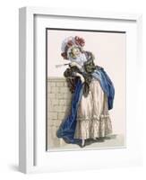 L'Amiable Cephise, Engraved by Dupin, Plate No.205 from 'Galeries Des Modes Et Costumes Francais'-Francois Louis Joseph Watteau-Framed Giclee Print