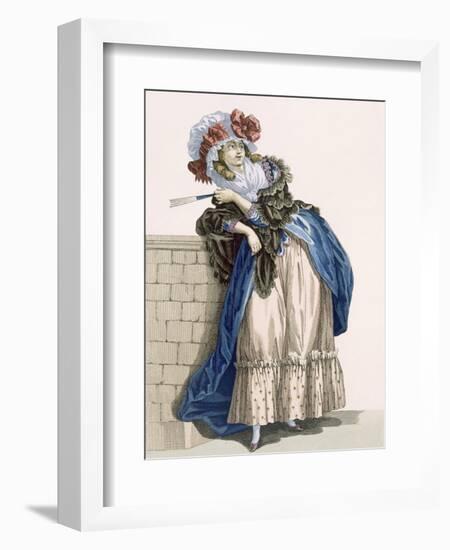 L'Amiable Cephise, Engraved by Dupin, Plate No.205 from 'Galeries Des Modes Et Costumes Francais'-Francois Louis Joseph Watteau-Framed Giclee Print