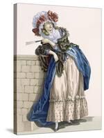 L'Amiable Cephise, Engraved by Dupin, Plate No.205 from 'Galeries Des Modes Et Costumes Francais'-Francois Louis Joseph Watteau-Stretched Canvas