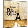 L'amour de Paris Gold-Dan Meneely-Mounted Art Print