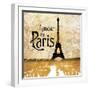 L'amour de Paris Gold-Dan Meneely-Framed Art Print