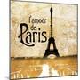 L'amour de Paris Gold-Dan Meneely-Mounted Art Print