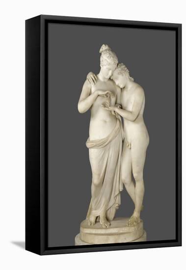 L'Amour et Psyché dit aussi Vénus et Adonis-Antonio Canova-Framed Stretched Canvas