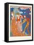 L'amour, Le Desir, at La Mort, from Personages De Comedie, Pub. 1922 (Pochoir Print)-Georges Barbier-Framed Stretched Canvas