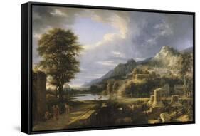 L'Ancienne ville d'Agrigente-Pierre Henri de Valenciennes-Framed Stretched Canvas