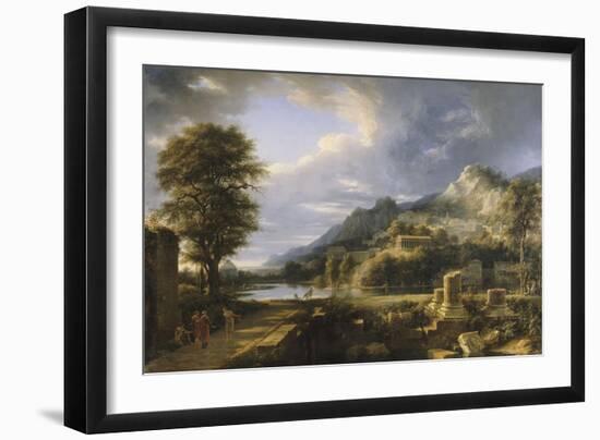 L'Ancienne ville d'Agrigente-Pierre Henri de Valenciennes-Framed Premium Giclee Print