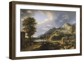 L'Ancienne ville d'Agrigente-Pierre Henri de Valenciennes-Framed Giclee Print