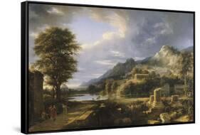 L'Ancienne ville d'Agrigente-Pierre Henri de Valenciennes-Framed Stretched Canvas