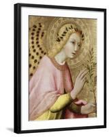 L'ange de l'Annonciation-di Pietro Sano-Framed Giclee Print