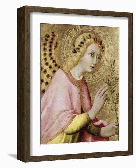 L'ange de l'Annonciation-di Pietro Sano-Framed Giclee Print