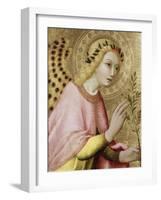 L'ange de l'Annonciation-di Pietro Sano-Framed Giclee Print