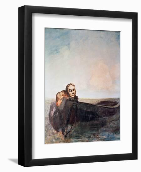 L'Ange Du Destin-Odilon Redon-Framed Premium Giclee Print