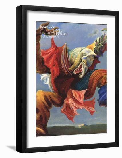 L'Ange du Foyer (Le Triomphe du Surrealisme) (No Text)-Max Ernst-Framed Art Print