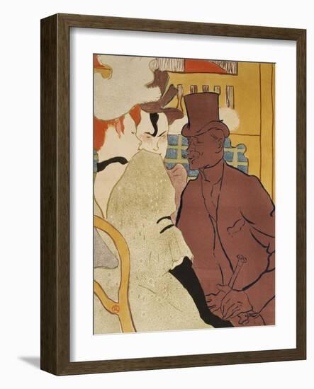 L' Anglais Au Moulin Rouge-Henri de Toulouse-Lautrec-Framed Giclee Print