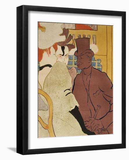 L' Anglais Au Moulin Rouge-Henri de Toulouse-Lautrec-Framed Giclee Print