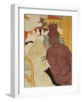 L' Anglais Au Moulin Rouge-Henri de Toulouse-Lautrec-Framed Giclee Print