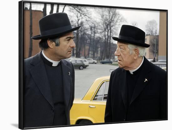 L'annee sainte de JeanGirault avec Jean Gabin et Jean Claude Brialy 1976-null-Framed Photo