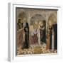 L'Annonciation et quatre saints. Avec saint Jean-Baptiste, saint Antoine, sainte Catherine et-Cosimo Rosselli-Framed Giclee Print