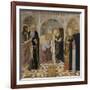 L'Annonciation et quatre saints. Avec saint Jean-Baptiste, saint Antoine, sainte Catherine et-Cosimo Rosselli-Framed Giclee Print