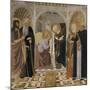 L'Annonciation et quatre saints. Avec saint Jean-Baptiste, saint Antoine, sainte Catherine et-Cosimo Rosselli-Mounted Giclee Print