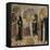 L'Annonciation et quatre saints. Avec saint Jean-Baptiste, saint Antoine, sainte Catherine et-Cosimo Rosselli-Framed Stretched Canvas