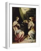 L'Annonciation (partie centrale d'un triptyque)-Giorgio Vasari-Framed Giclee Print