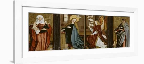 L'Annonciation, Sainte Anne Trinitaire, Saint Antoine Abbé-Bartholomaüs Zeitblom-Framed Giclee Print