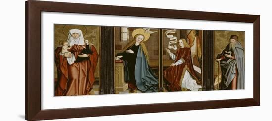 L'Annonciation, Sainte Anne Trinitaire, Saint Antoine Abbé-Bartholomaüs Zeitblom-Framed Giclee Print