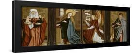 L'Annonciation, Sainte Anne Trinitaire, Saint Antoine Abbé-Bartholomaüs Zeitblom-Framed Giclee Print