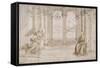 L'Annonciation-Raffaello Sanzio-Framed Stretched Canvas