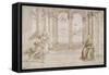 L'Annonciation-Raffaello Sanzio-Framed Stretched Canvas