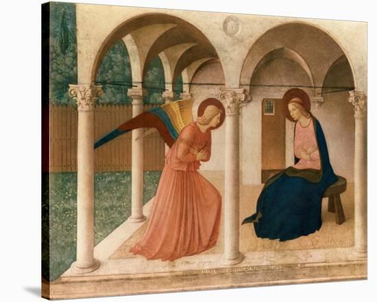 L'Annunciazione, 1387-1455-Fra Angelico-Stretched Canvas