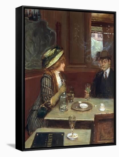 L'Aperitif-Jean Béraud-Framed Stretched Canvas