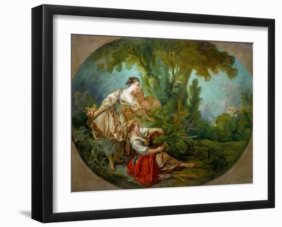 L'Appeau, Dit. L'Appeau, Dit L'Oiseau Pris Dans Les Filets-François Boucher-Framed Giclee Print