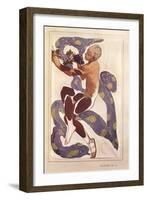 L'Apres Midi d'Un Faune, Costume Design for Nijinsky (1890-1950)-Leon Bakst-Framed Giclee Print