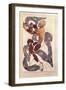 L'Apres Midi d'Un Faune, Costume Design for Nijinsky (1890-1950)-Leon Bakst-Framed Giclee Print